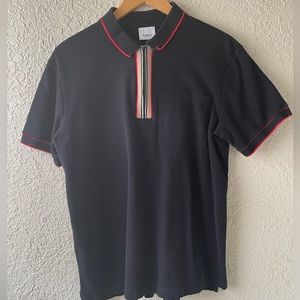 Burberry Men’s Zip Up Polo